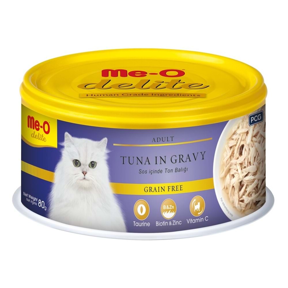 ME-O DELITE TON BALIĞI KEDİ KONSERVE 80GR 24'LÜ