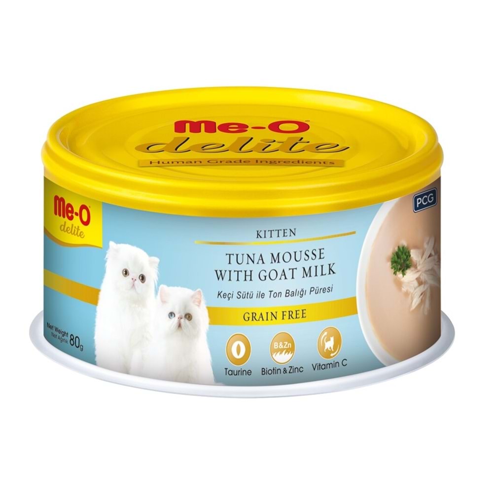 ME-O DELITE KEÇİ SÜTÜ-TON BAL.PÜRE KEDİ KON.80GR 24'LÜ