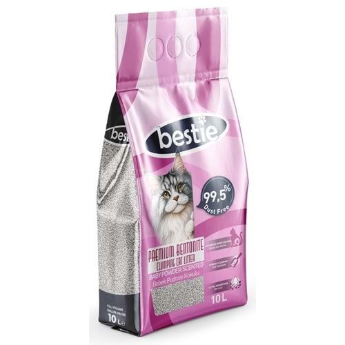 Bestie Bebek Pudralı Kedi Kumu - 10 Lt