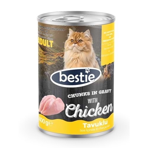 Bestie Tavuklu Kedi Konserve Maması (400 Gr)