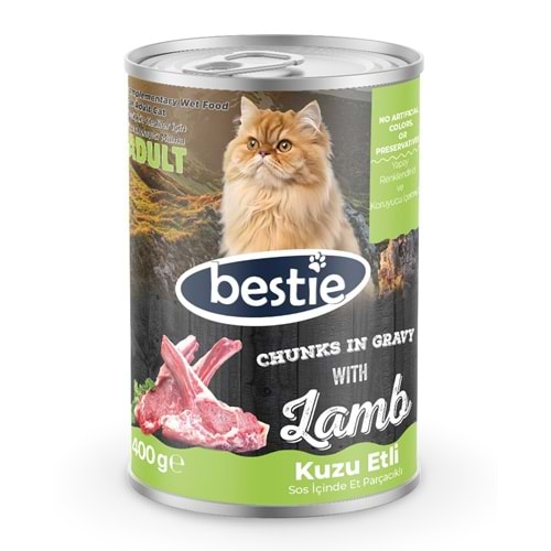 Bestie Kuzulu Kedi Konserve Maması (400 Gr)