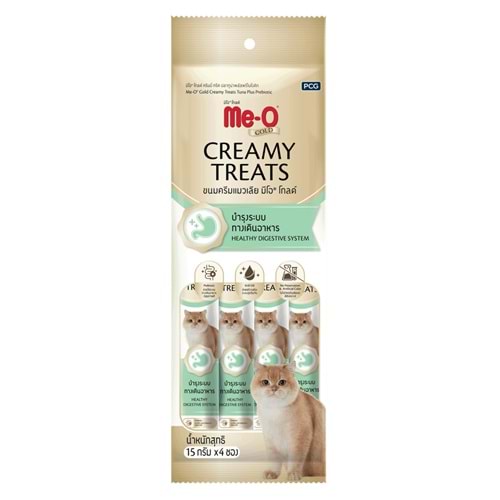 ME-O GOLD CREAMY TREATS TON BAL.İLAVE PROBİYOTİK 4X15GR 12 li