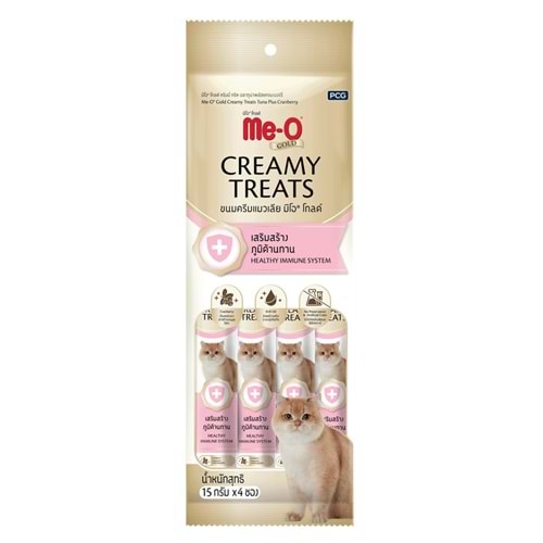 ME-O GOLD CREAMY TREATS TON BAL.İLAVE TURNA YEMİŞİ 4X15GR 12 li