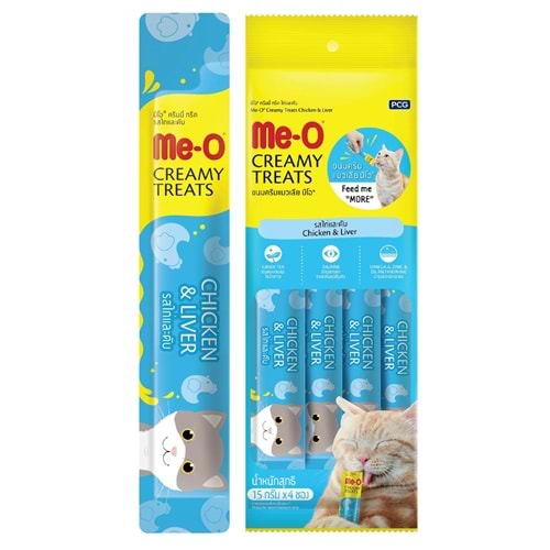 ME-O CREAMY TAVUK&CİĞER KEDİ ÖDÜL 4X15GR 12'Lİ