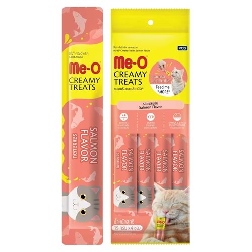 ME-O CREAMY TREATS SOMON BALIĞI 4X15GR 12'Lİ
