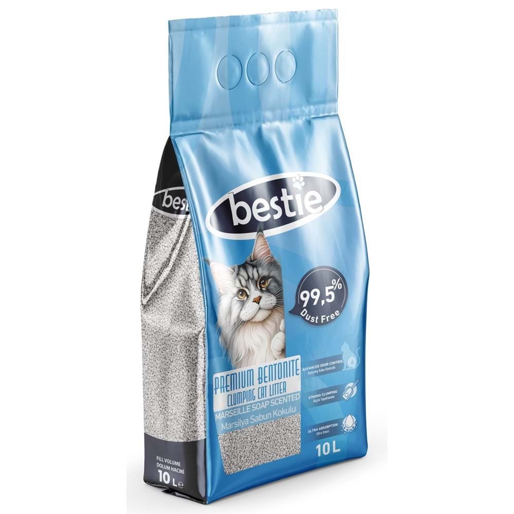 Bestie Marsilya Sabunlu Kedi Kumu - 10 Lt