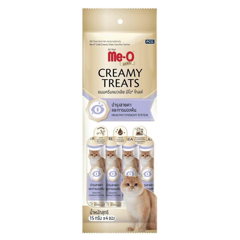 ME-O GOLD CREAMY TREATS TON BALIĞI İLAVE TAURIN 4X15GR 12 Li