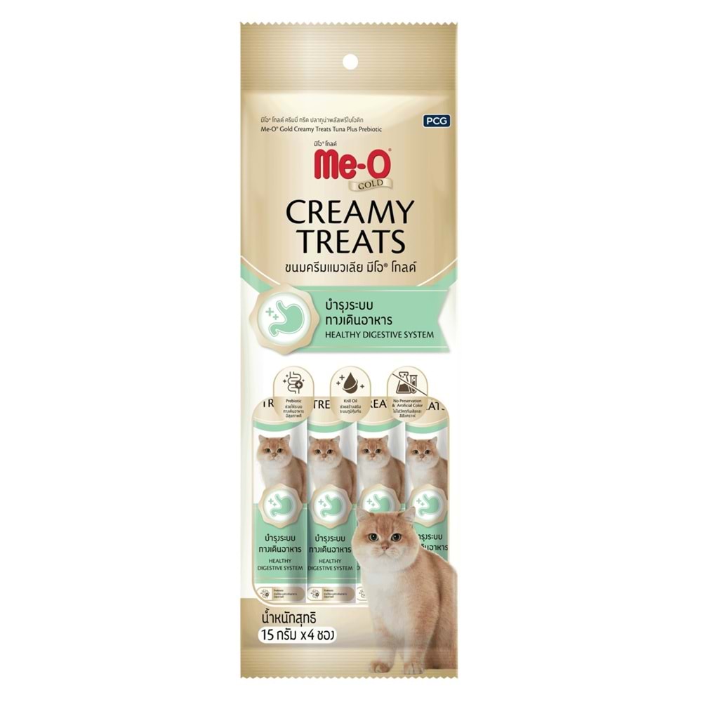 ME-O GOLD CREAMY TREATS TON BAL.İLAVE PROBİYOTİK 4X15GR 12 li